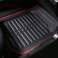 thumbnail image 3 of FH Group PU Leather Floor Mats for Auto Car SUV Van Deep Tray Waterproof - Red, 3 of 6
