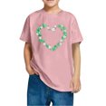 thumbnail image 4 of FAIWAD Hauts pour Enfants Jour de la Saint-Patrick Manches Courtes Col Rond Ample Confortable Chandail Garçons Filles T-Shirts Imprimés Mignons, 4 of 4