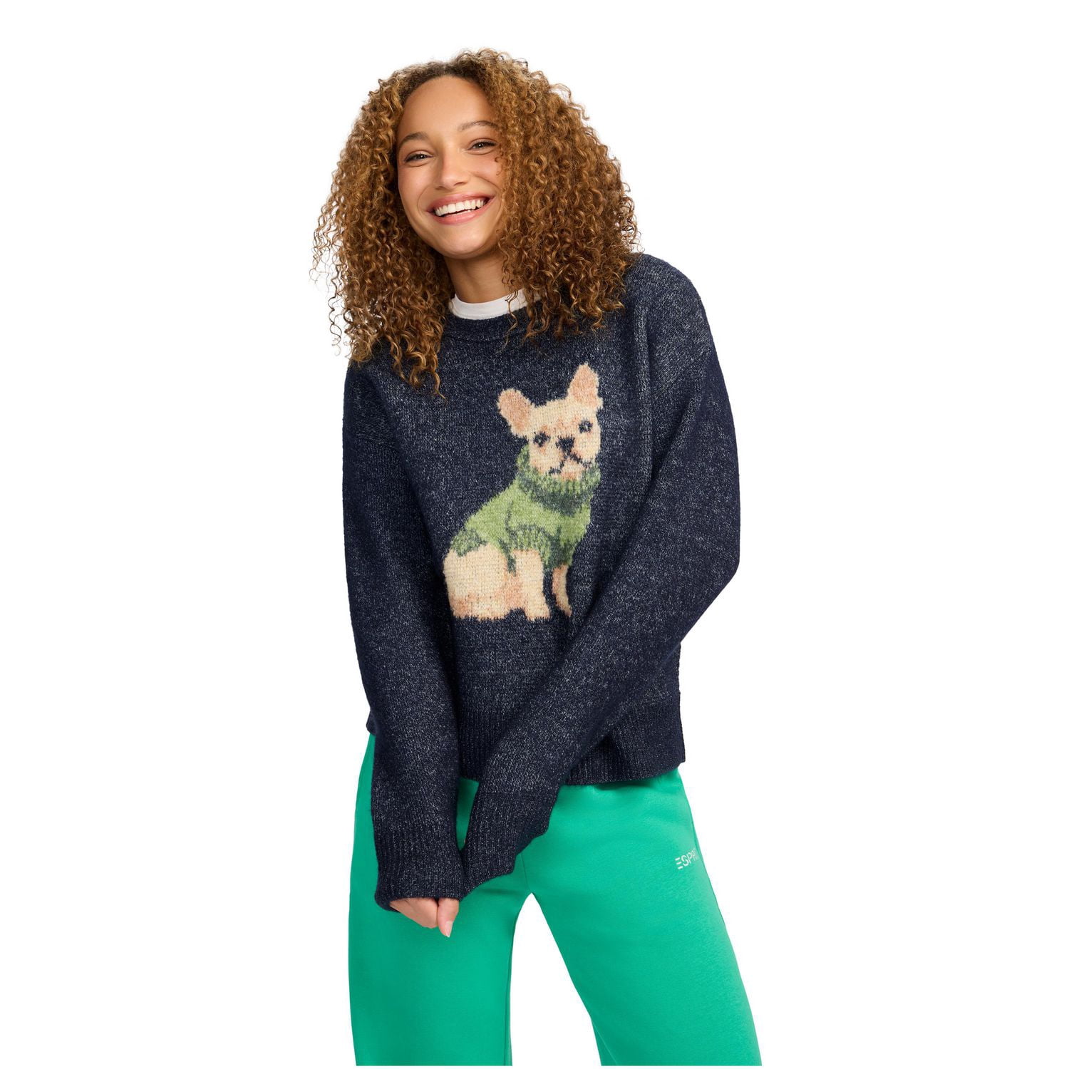 Esprit Chandail à Motif Animal pour Femmes, Tailles TP-TTG