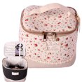 thumbnail image 1 of Makeup Bag Fashion Portable Foldable Cosmetic Pouch Makeup Purse with Handle, 1 of 6