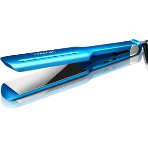 GHSDFBB Nano Titanium Hair Straightener, 1.7" Wide Flat Iron for All Hair Types, MCH Straightening Iron for Fast Straightening, Flat Iron Hair Straightener with 5 Temp, Hair Iron with Dual V