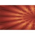 thumbnail image 1 of Ahgly Company Tapis d'Intérieur Rectangulaire Transitionnel Orange Rouge Orange Lavable à la Machine, 6 Pieds x 9 Pieds, 1 of 7