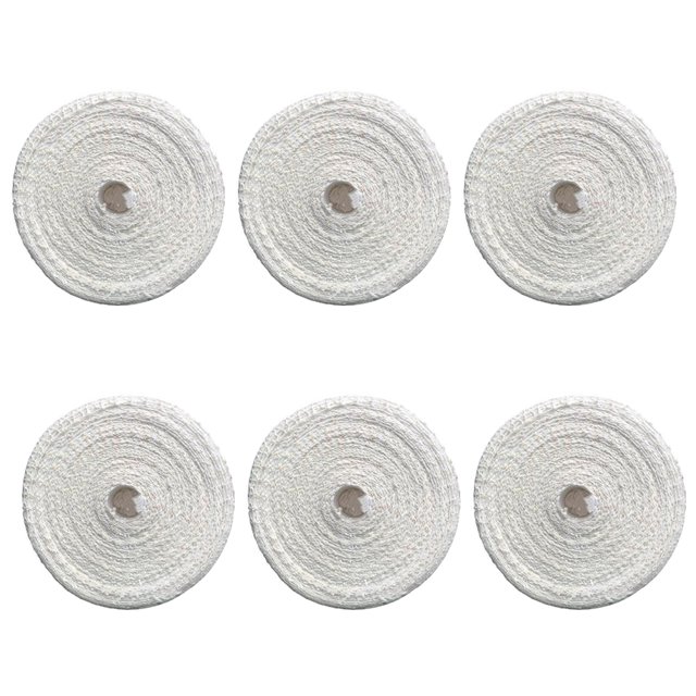 6 Rouleaux de Filet à Viande Élastique en Coton, Chacun Blanc et Enroulé, Conçu pour Serrer la Viande, Attacher Saucisse, Jambon Ou Pieds de Cochon. Fait de Coton durable, Convient à l'Emballage des Aliments à la Maison, dans les Commerces Alimentaires et les Milieux Professionnels.