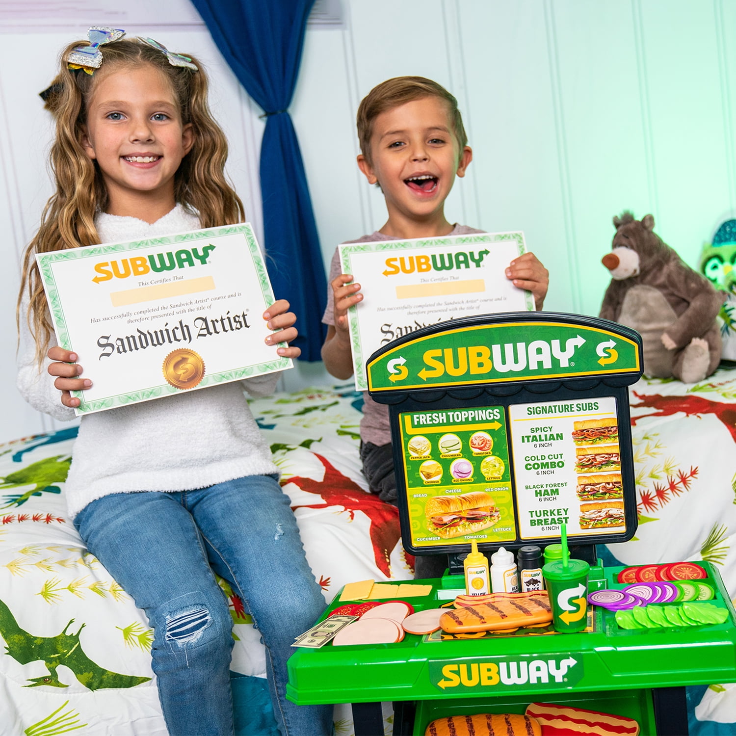 World Tech Toys Subway Sandwich Artist 53 Piece Playset, Kids