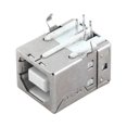 thumbnail image 1 of Unique Bargains Shielded USB Type B Female Port 4 Pins PCB Mount Jack Connector Silver Tone, 1 of 3