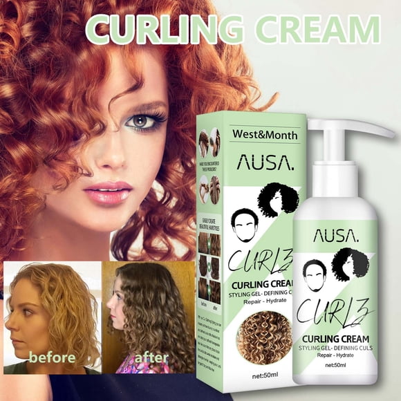 Pompotops Beauty Products Clearance,Women Beauty Gifts,Curly Hair Elastin Moisturizing Curly Hair Styling Elastic Strengthening Hair Smoothing Frizz and Hair Care50ml