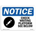 thumbnail image 1 of SignMission OS-NS-A-1218-L-10554 12 x 18 in. OSHA Notice Sign - Check Writing Platform See Below, 1 of 1