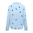 thumbnail image 4 of Pompotops T-shirt à Manches Longues Décontracté Imprimé Mode pour Femmes en Lin en Solde, 4 of 6