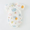 thumbnail image 1 of JDQJBZ Barboteuse à Manches Courtes Unisexe pour Bébé en Coton Imprimé Combinaison, 1 of 1