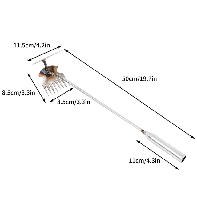 TopLLC Grass Puller, Weeding Tool, Weeding Multi Teeth Tool, Stainless Steel Digging Vegetables, Rooting Multi Function Shovel, Weeding And Weeding on Clearance