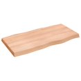 thumbnail image 2 of vidaXL Table Top Light Brown 100x50x(2-6)cm Treated Solid Wood Live Edge, 2 of 5