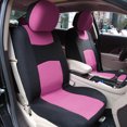 thumbnail image 3 of Unique Bargains 4 Pcs Universal Front Car Seat Cover Kit Flat Cloth Fabric Seat Protector Pink, 3 of 8