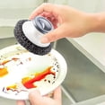 thumbnail image 4 of Steel Wool Brush Stainless Steel Brush Metal Scouring Pad Steel Wool Brush Tool For Cleaning Dishware Scrubbing Scouring Pad Pad For Kitchen Pots Pans And Soap Dispensing Dish Brush Storage Set, 4 of 4