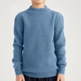 thumbnail image 2 of Posijego 4-18 Years Girls Boys Sweaters Crew Neck Solid Color Long Sleeve Knit Pullover Tops Fall Winter Clothes, 2 of 6