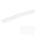 thumbnail image 1 of Plastic Spiral Binding Coils, Manual Bound 30 Holes 20Pcs Binding Spirals  For A4 A5 Notebook Transparent, 1 of 8