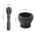 thumbnail image 2 of Garlic Manual Grinder Bowl and Pestle Set for Kitchen Use Stone-Style Hand-Operated Crusher Kit for Fresh Flavors Durable and Easy to Clean, 2 of 7