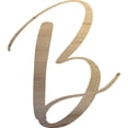 thumbnail image 1 of Unpainted Wood Letter B Craft, Paintable 6'' Tall Wood Alphabet Letter, DIY Nicholia Script Font, 1 of 3