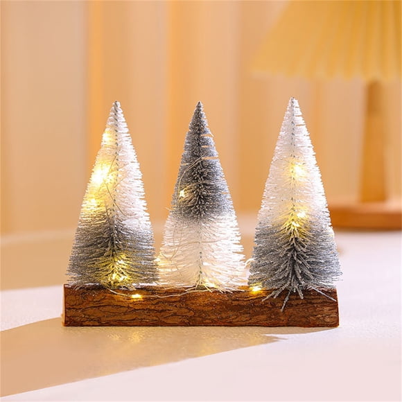 Liquidation de Noël Trois Ornements de Sapin de Noël Mini Arrangement de Sapin de Noël Ornements de Noël Décorations de Noël Extérieures en Liquidation