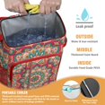 thumbnail image 2 of Artistic Spiritual Mandala Cooler Backpack - 20L Leakproof Soft Cooler Bag with Multiple Pockets for Organization, 2 of 5