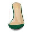 thumbnail image 2 of BLISSFUL STEP Sandales à Talons Aiguilles à Bride Transparente pour Femmes Vert Émeraude 11, 2 of 6