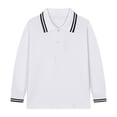 thumbnail image 1 of Polo pour Petit Garçon Chemise Blanche Chemises d'Uniforme pour Garçons Chemises à Col pour Enfants Garçons Garçon Chemise à Manches Courtes Tenue Garçon 4T, 1 of 2