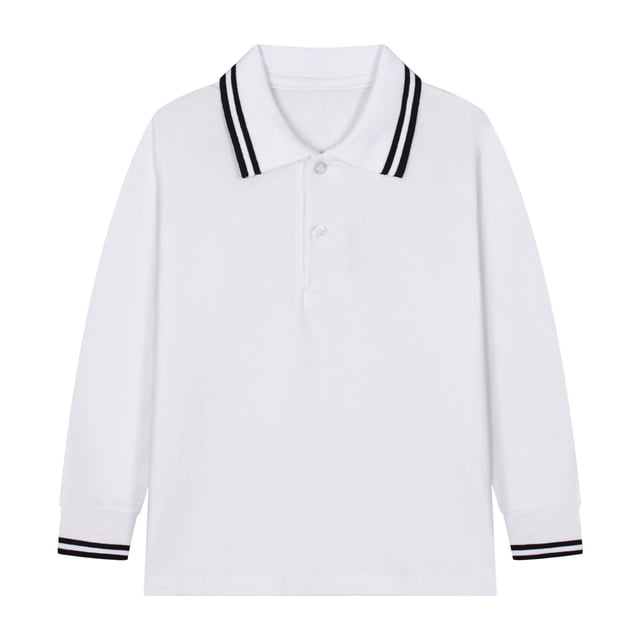 Polo pour Petit Garçon Chemise Blanche Chemises d'Uniforme pour Garçons Chemises à Col pour Enfants Garçons Garçon Chemise à Manches Courtes Tenue Garçon 4T