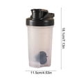 thumbnail image 4 of Feltree Handheld Fitness Sports Water Cup 500ML Protein Powder Shaking Cup with Mixing Scale Mixing Cup, 4 of 8