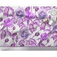 thumbnail image 3 of Soimoi Rayon Fabric Leaves & Rose Flower Print Fabric by The Yard 56 Inch Wide, 3 of 3