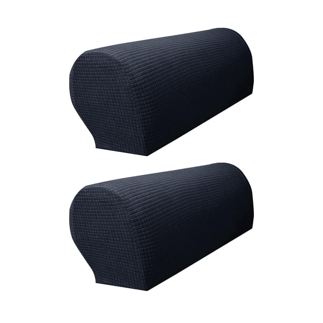 DOLITY Housses d'Accoudoirs de sofa Larges Noires