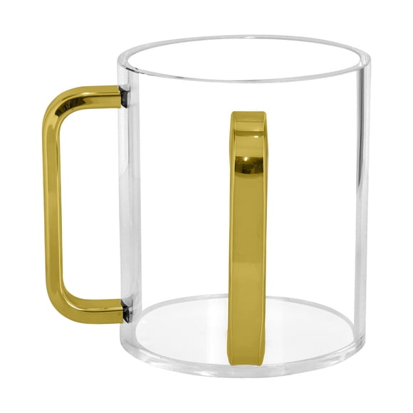 Acrylic Hand Washing Cup with Handles for Outdoor Patio and Indoor Room Decorative Use