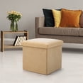thumbnail image 2 of XZNGL Tabouret de Rangement Multifonctionnel Pouvant s'Asseoir, Tabouret de Rangement, Boîte de Rangement Pliable en Tissu Uni pour la Maison, Tabouret pour Changer de Chaussures, 2 of 3