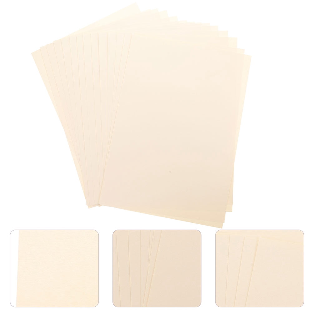 CRILSTYLEO 15 Sheets Thick Paper for Printing A4 Card Paper for Recognition Documents Rectangular Beige Color