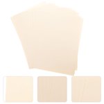 CRILSTYLEO 15 Sheets Thick Paper for Printing A4 Card Paper for Recognition Documents Rectangular Beige Color