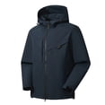 thumbnail image 1 of Dvkptbk Veste à Capuche Veste Femme Manteau Chaud Imperméable Coupe-Vent Veste de Pluie à Capuche Coupe-Vent Extérieur Imperméable en Liquidation, 1 of 2