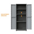 thumbnail image 2 of RAM Quality Products PRESTIGE Armoire de Rangement Utilitaire à 3 Tablettes Verrouillable, Gris, 2 of 7