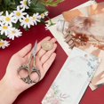 thumbnail image 3 of HLONK 2Inch Stainless Steel Scissors Silver Sewing Embroidery Scissors Small Precision Detail Scissors Vintage Shears Sharp Cutter for Fabric Paper Cutting Craft Art Work DIY Tool DIY, 3 of 7