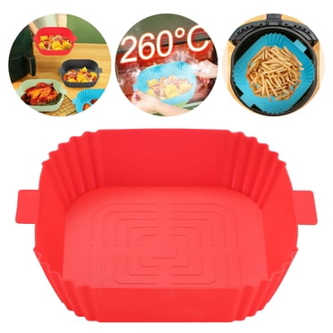 Rbaofujie Doublures en Silicone pour Friteuse à Air Chaud Pot de Friteuse Pots Ronds Doublures Réutilisables pour Panier de Friteuse Accessoires - Remplacement des Doublures en Papier Parchemin -[7.5 Pouces] Doublures en Silicone pour Friteuse à Air Réutilisables