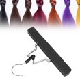 thumbnail image 4 of Extensions Cintre, Support Facile à Transporter en Alliage ABS Noir Portable Garde les Cheveux Propres pour Ranger les Cheveux pour Femmes pour Filles, 4 of 8