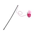 thumbnail image 3 of lionlar Cat Feather Toys with Bells 57cm String Catcher Exerciser Accompany Activity Cat Pink, 3 of 9