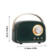 thumbnail image 2 of Chmadoxn Speaker Retro Bluetooth Speaker Mini Wireless Speaker With Riching In Clear Stereo Sound Portable Speaker Support FM, USB Drive, SD Card, AUX Bluetooth audio, 2 of 2