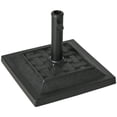 thumbnail image 1 of Outsunny Base de Parasol de Patio Robuste 26 lb Support de Parasol en Résine Noir, 1 of 10