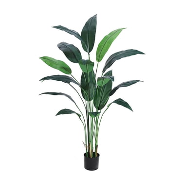 Plante Artificielle d'Oiseau de Paradis, Faux Palmier pour Déco Intérieure Extérieure Maison Bureau Cadeau de Pendaison de Crémaillère