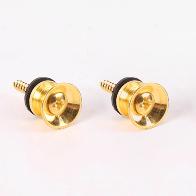 2 Pcs Boutons de Verrouillage de Sangle de Guitare, Pièces Accessoires de Verrouillage à Vis