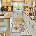 thumbnail image 4 of Fall Kitchen Rugs Fall Entrance Door Mat Pumpkin Non Slip Kitchen Rug Anti Fatigue Mats for Kitchen Floor Waterproof Washable Rug Runner for Kitchen Laundry17x30+17x47inch, 4 of 6