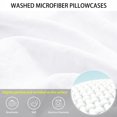 thumbnail image 3 of PiccoCasa Washed Microfiber Body Pillowcases Soft Envelope White 20" x 60", 3 of 7