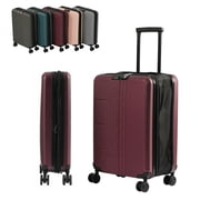 Halicool Carry-On Luggage - 20-Inch Lightweight Hardside Suitcase with 360° Spinner Wheels, Expandable Rolling Suit Case with TSA Lock, 20 Inch Red