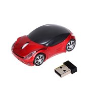 Renjiang Wireless Mouse Car Mouse, Cool Car Shape Mouse 2.4Ghz Wireless Mouse, Car Computer Mouse for Laptop PC