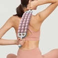 thumbnail image 5 of Fasiaou Bâton de Massage avec Roues à Rangées Multiples pour la Relaxation du Dos et des Muscles, Rouleau Apaisant de Yoga pour la Récupération après l'Entraînement et le Soulagement du Stress, Rose, 5 of 5