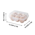 thumbnail image 2 of Stackable Egg Storage Container for Refrigerator | Portable Food Grade Plastic Egg Holder with Handle | Household Kitchen Refrigerator Organizer Box, 1-Pack | Size S, 2 of 4