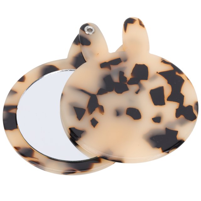 EeaseCA Rabbit Ear Makeup Mirror Portable Simple Small Mirror Women Travel Mirror